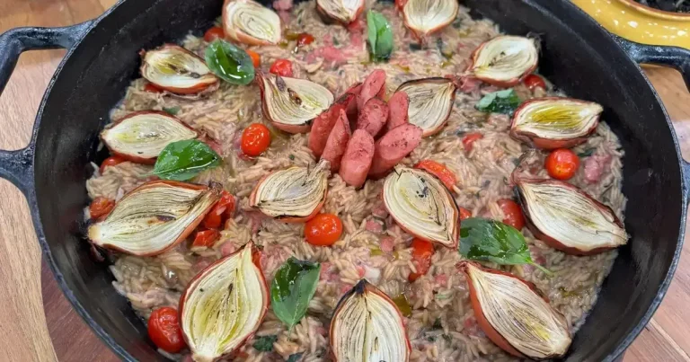 Foto da receita de Risoni à moda mineira
