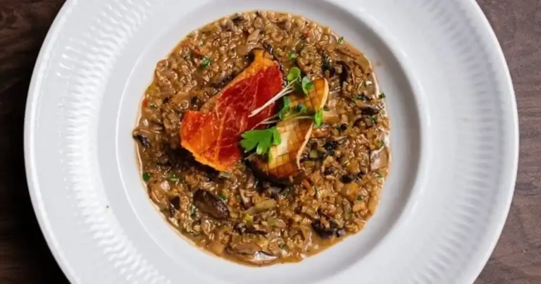 Foto da receita de Risoto de aveia rústica com cogumelos