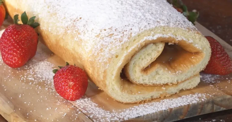 Foto da receita de Rocambole de doce de leite