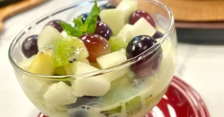 Foto da receita de Salada de frutas com leite condensado fit