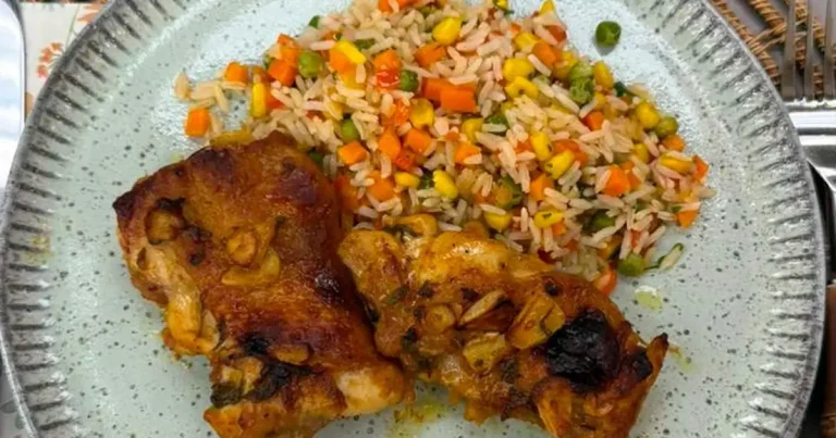 Foto da receita de Sobrecoxa com mostarda e mel