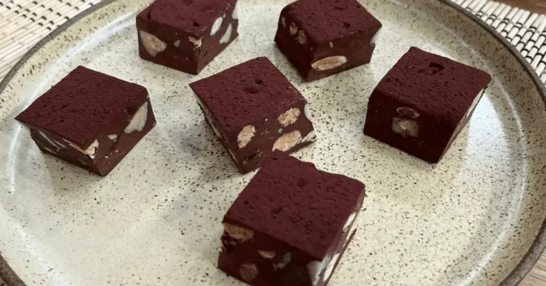 Foto da receita de Nougat, torrone de chocolate