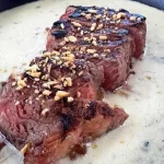 Ancho com molho de gorgonzola