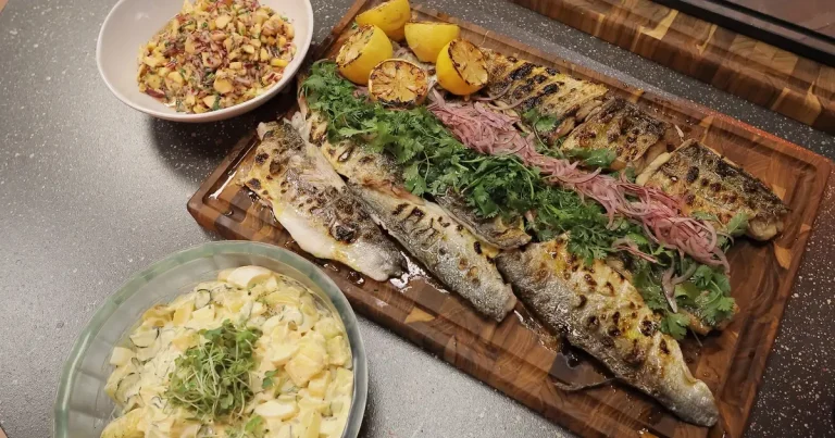 Foto da receita de Anchova grelhada na brasa