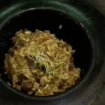 Arroz arbório com filé-mignon e especiarias