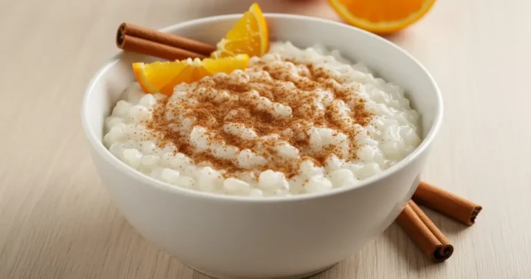 Foto da receita de Arroz-doce cremoso com laranja e canela