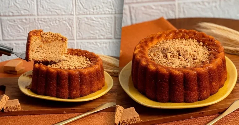 Foto da receita de Bolo com cobertura de brigadeiro de paçoca