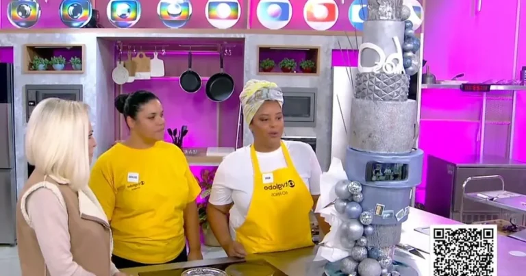 Foto da receita de Bolo de laranja com farinha de amêndoas e recheio de ganache de chocolate branco, cardamomo e geleia de damasco