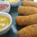 Croquete de carne cremoso à moda alemã