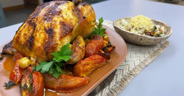 Foto da receita de Frango assado ao vinho branco