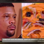 Gazpacho de melão com salmão em duas texturas