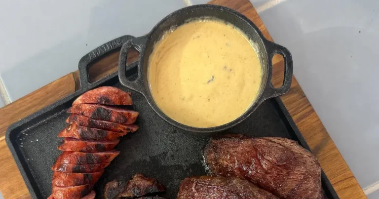 Foto da receita de Molho de queijo para churrasco