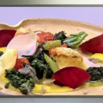 Mousseline de batata-baroa com pequi