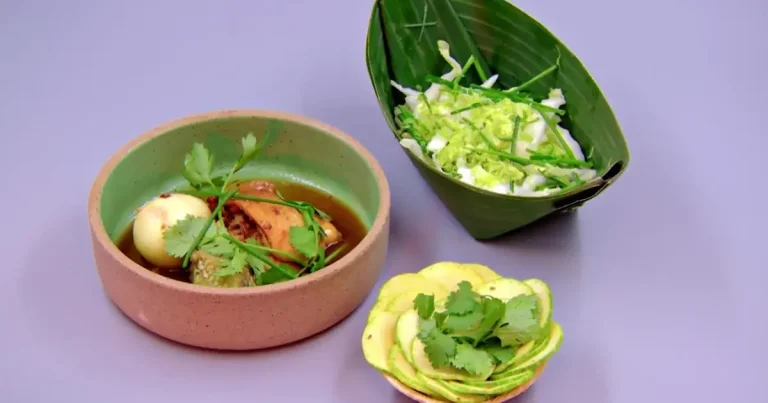 Foto da receita de Ostras de frango com jiló e carpaccio de abóbora