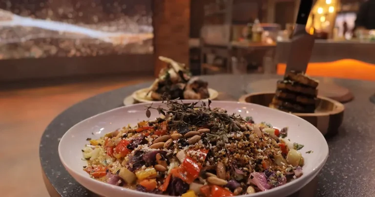 Foto da receita de Salada de legumes defumados na brasa