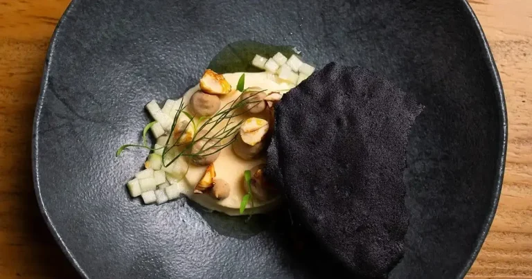 Foto da receita de Sorvete noisette e alho negro